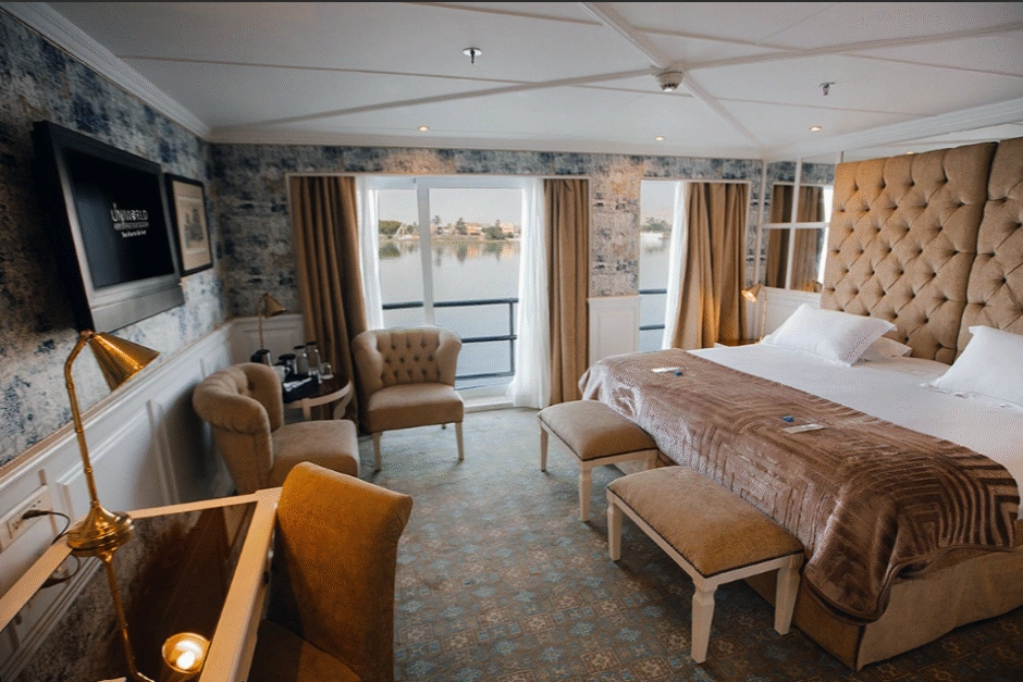 Cabin aboard the MS Tosca Nile Cruise Nile cruise